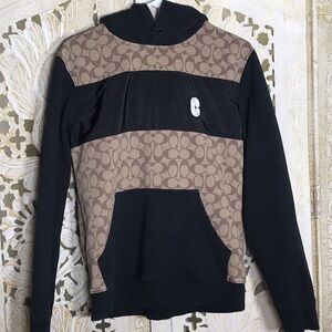 Men's Black and Brown Patterned Sweater